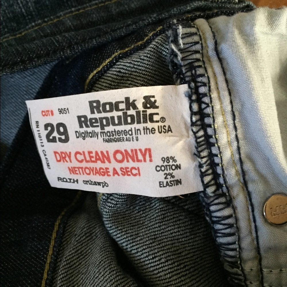 Rock & Republic Jeans with Rhinestone Pockets - Picture 4 of 8